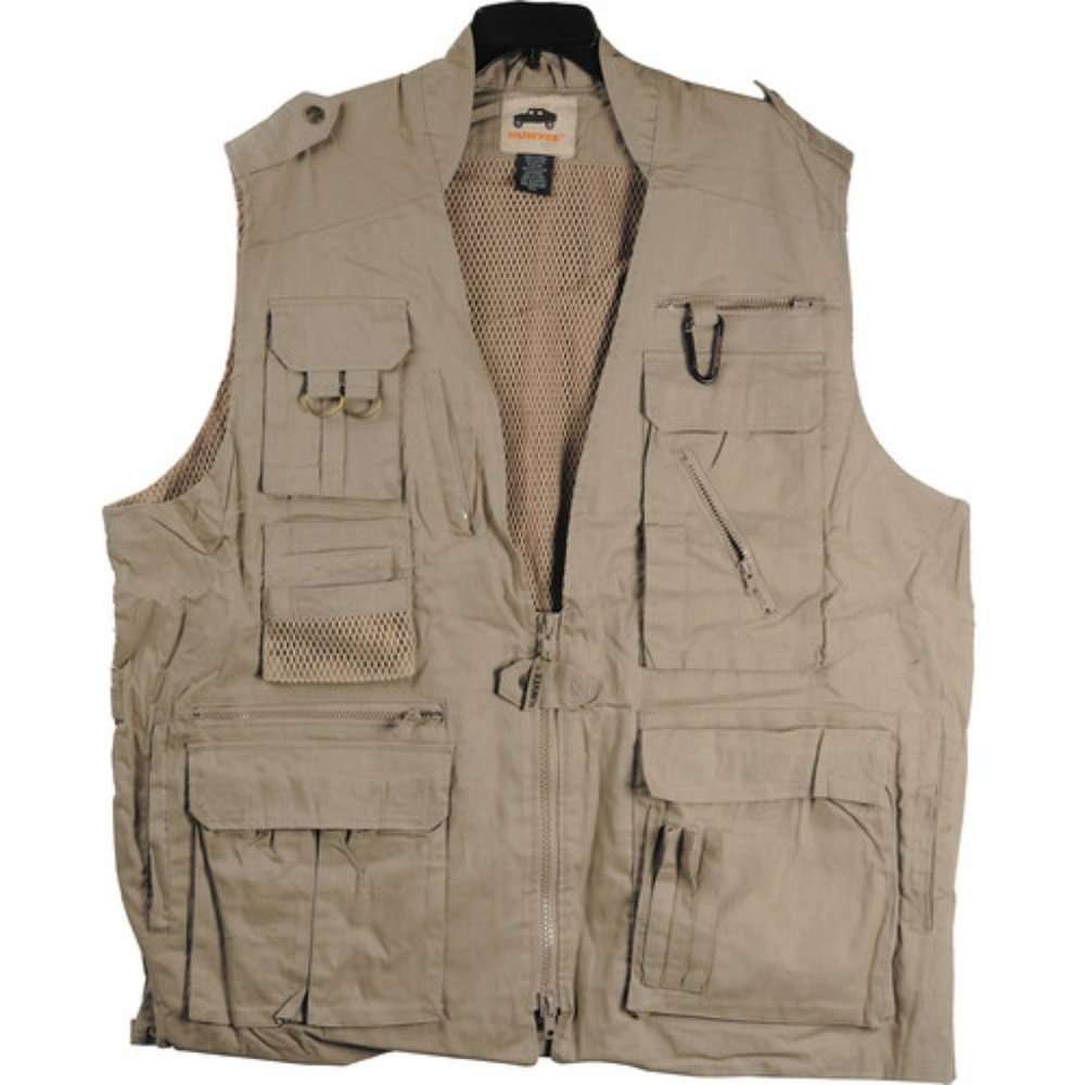 Humvee by CampCo Safari Photo Vest (X-Small, Khaki) New With Tags